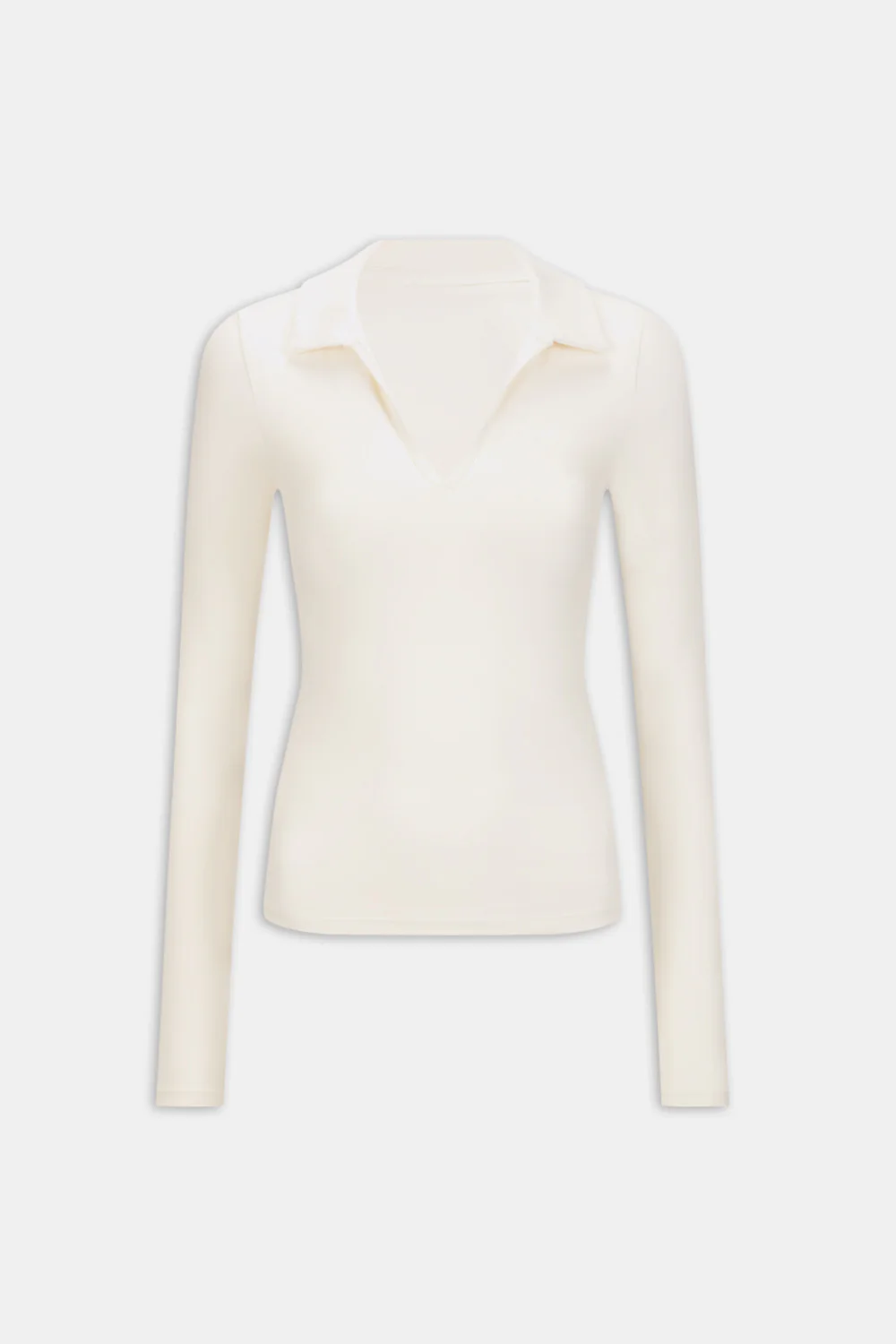 DayFlex Long Sleeve Lightweight Polo - Ivory - Image 2