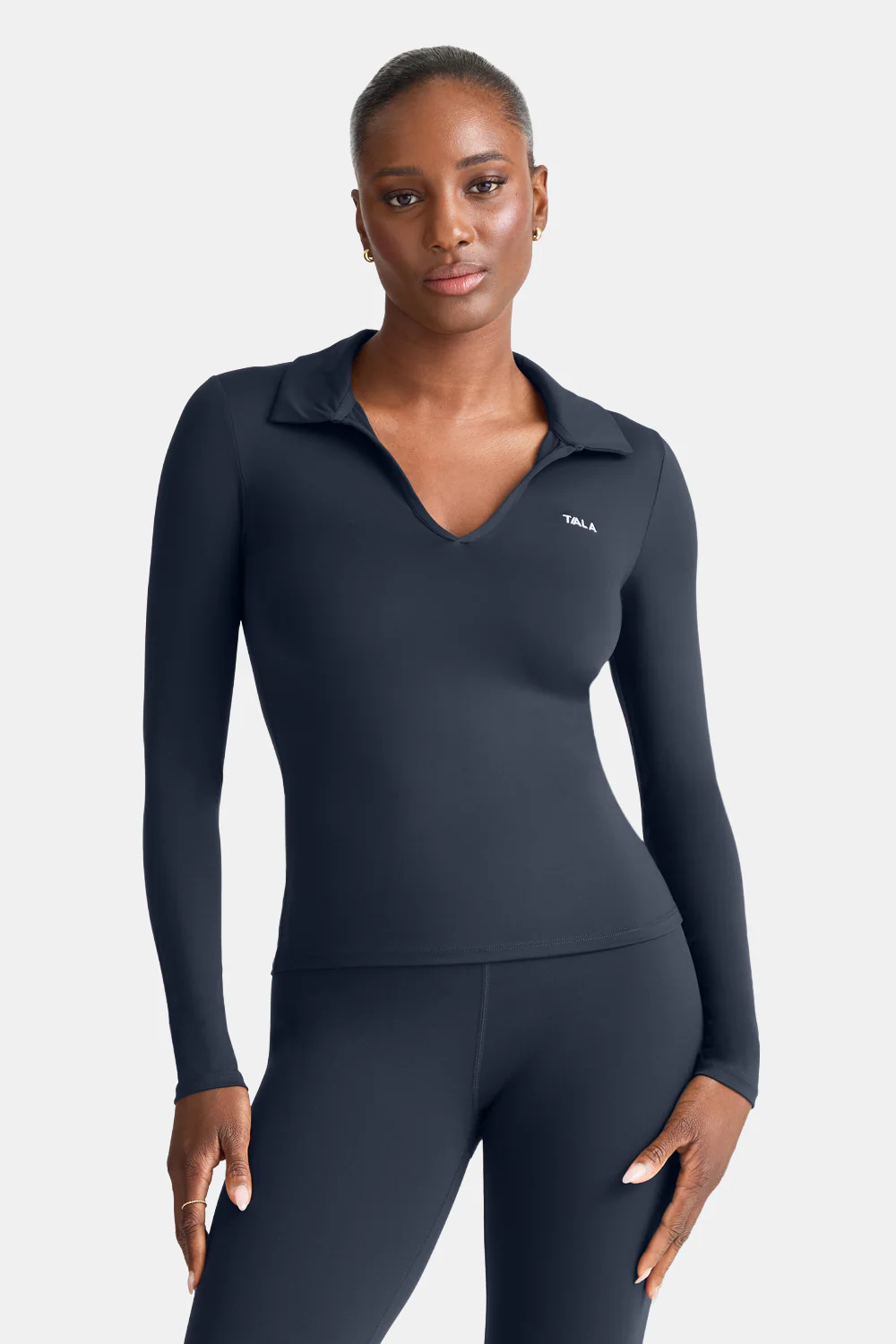 DayFlex Long Sleeve Lightweight Polo - Midnight Navy