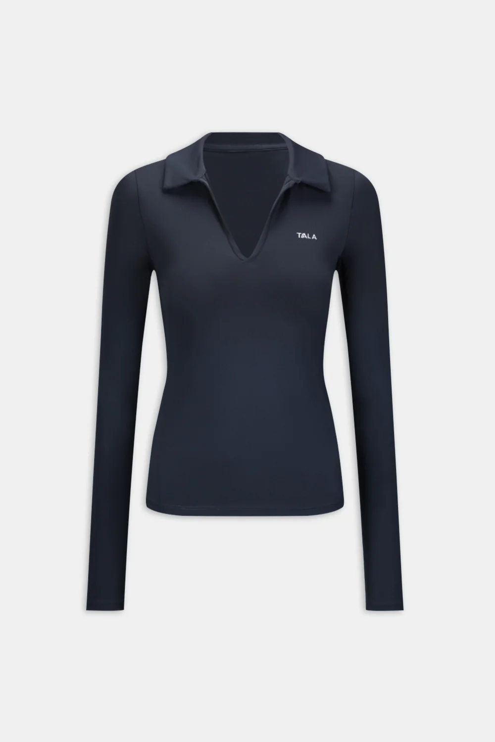 DayFlex Long Sleeve Lightweight Polo - Midnight Navy - Image 2