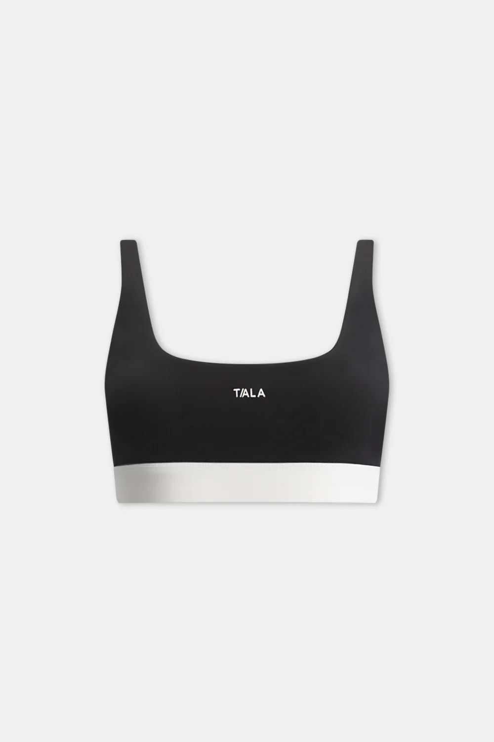 DayFlex Open Back Square Neck Sports Bra - Shadow Black And Ivory - Image 9