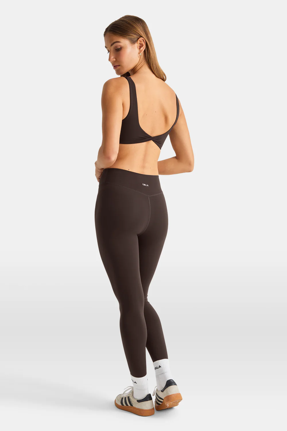 DayFlex Ruched Front Sports Bra - Americano - Image 5