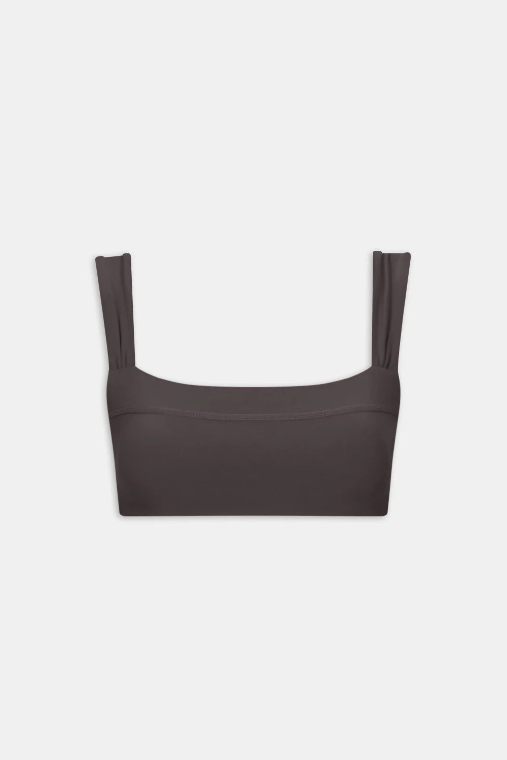 DayFlex Ruched Bandeau Sports Bra - Cool Espresso - Image 2