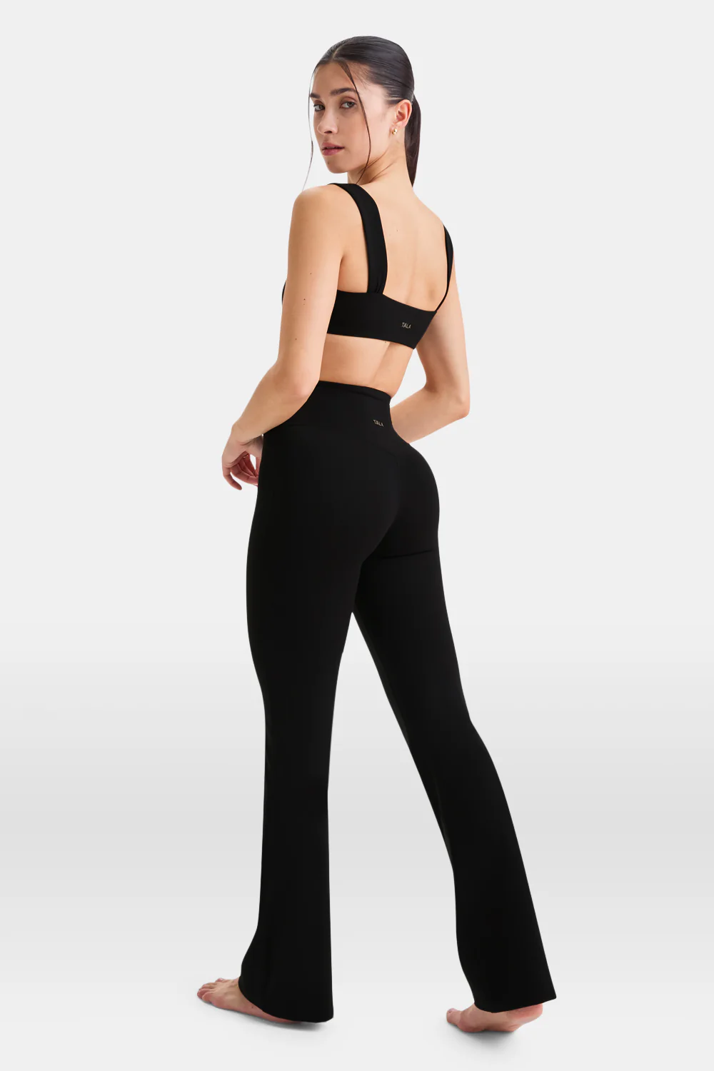 DayFlex Ruched Bandeau Sports Bra - Shadow Black - Image 3