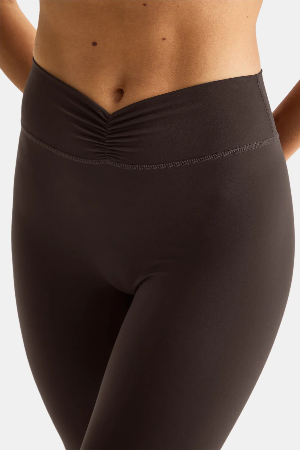 DayFlex Ruched Waist No Front Seam Legging - Americano - Image 3