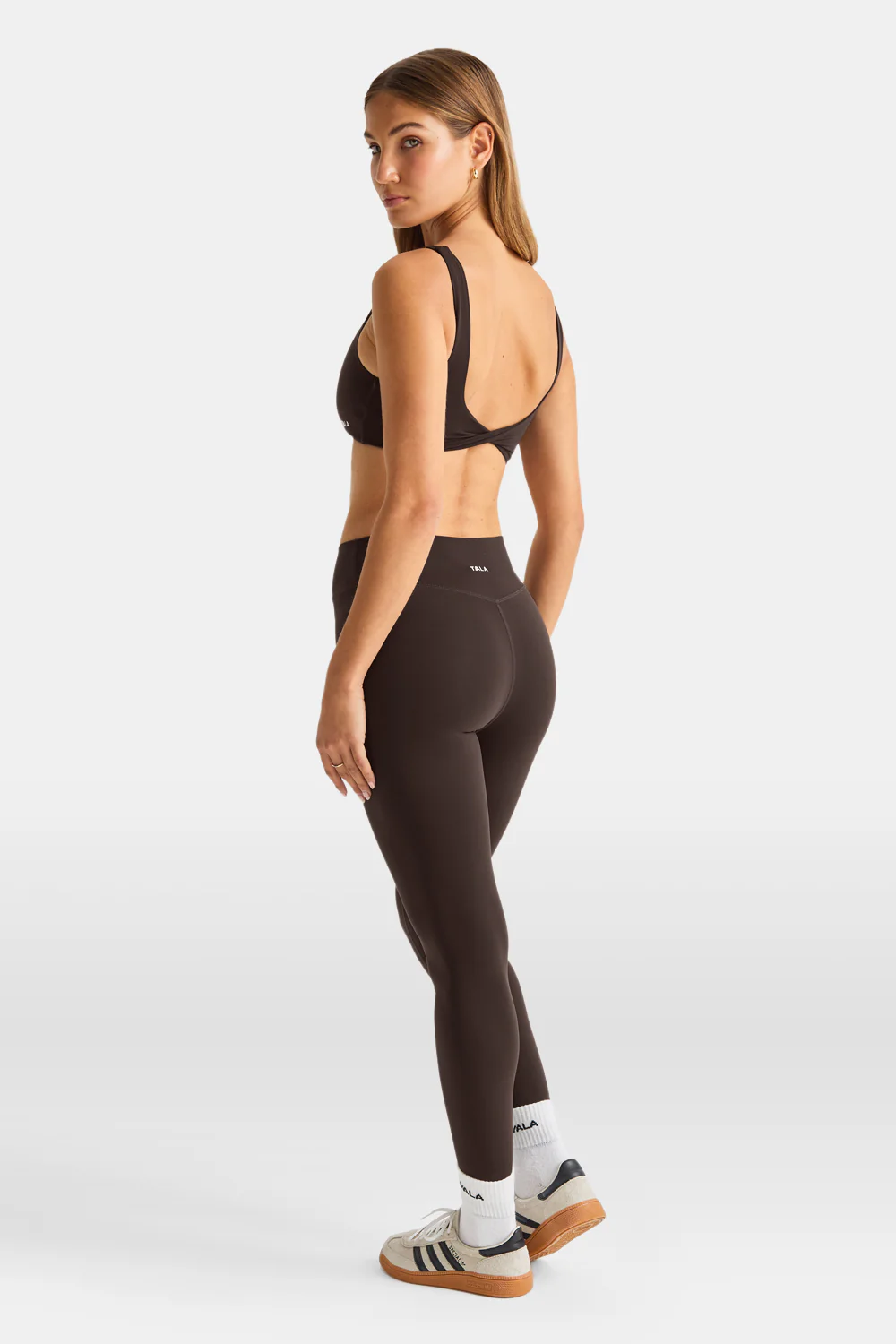 DayFlex Ruched Waist No Front Seam Legging - Americano - Image 5
