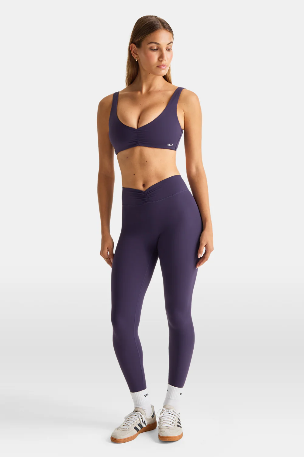 DayFlex Ruched Waist No Front Seam Legging - Purple Dusk - Image 5