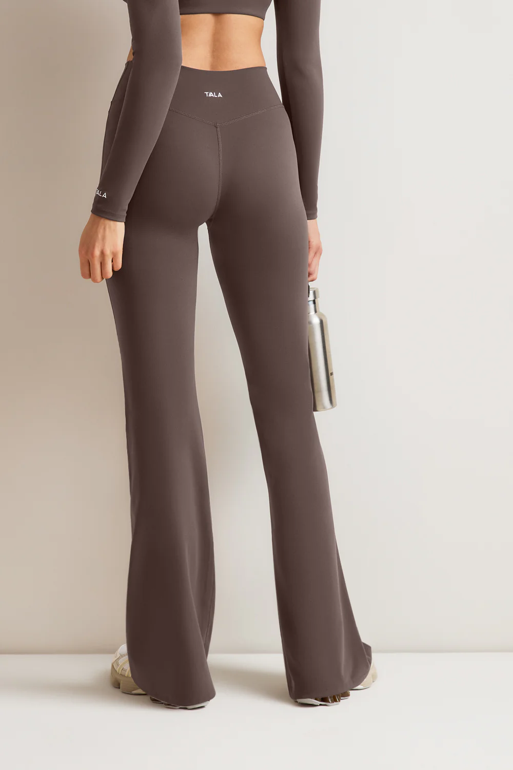 DayFlex Soft Wrap Yoga Pant - Mocha Brown - Image 4