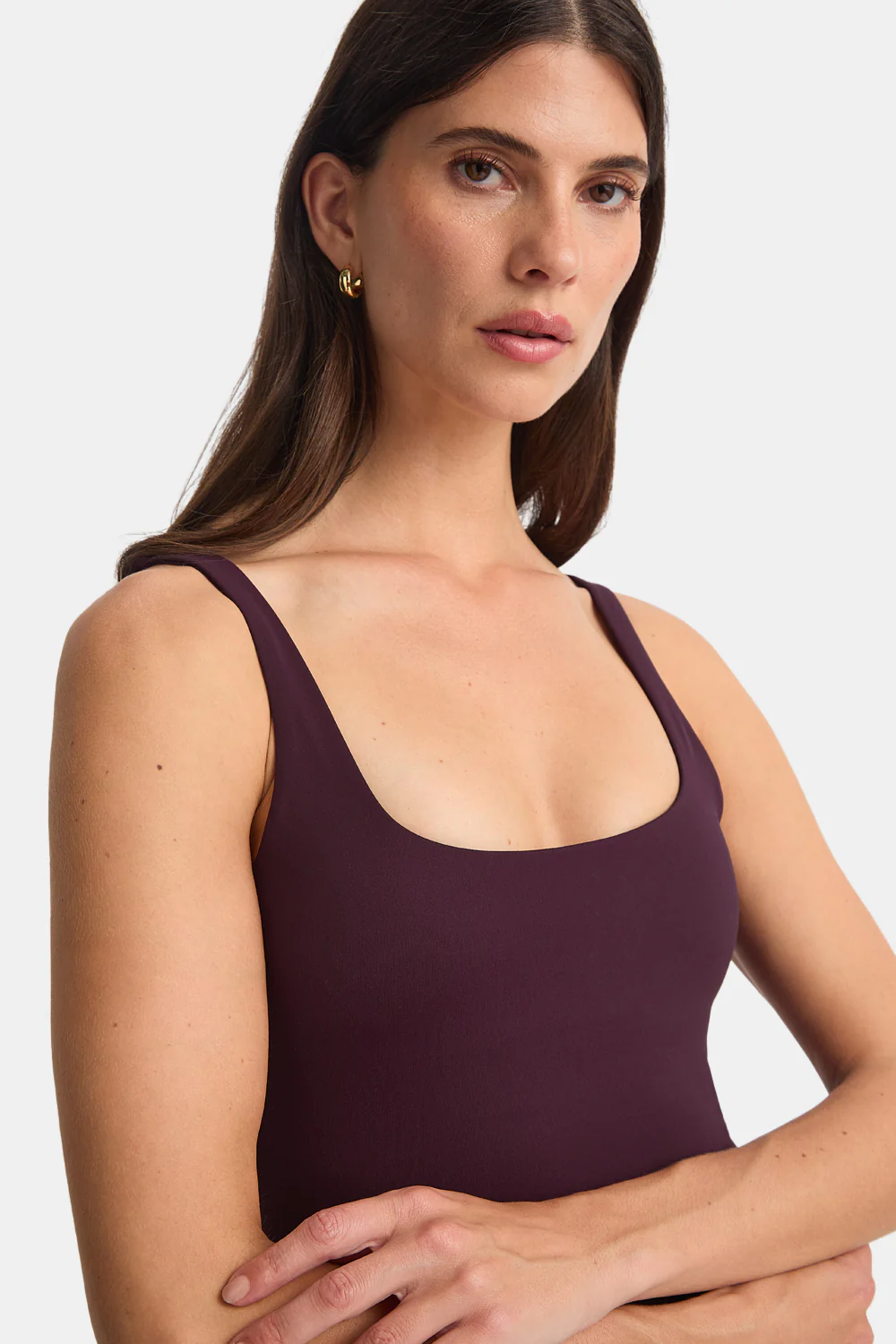 DayFlex Square Neck Full Length Vest - Fig - Image 4