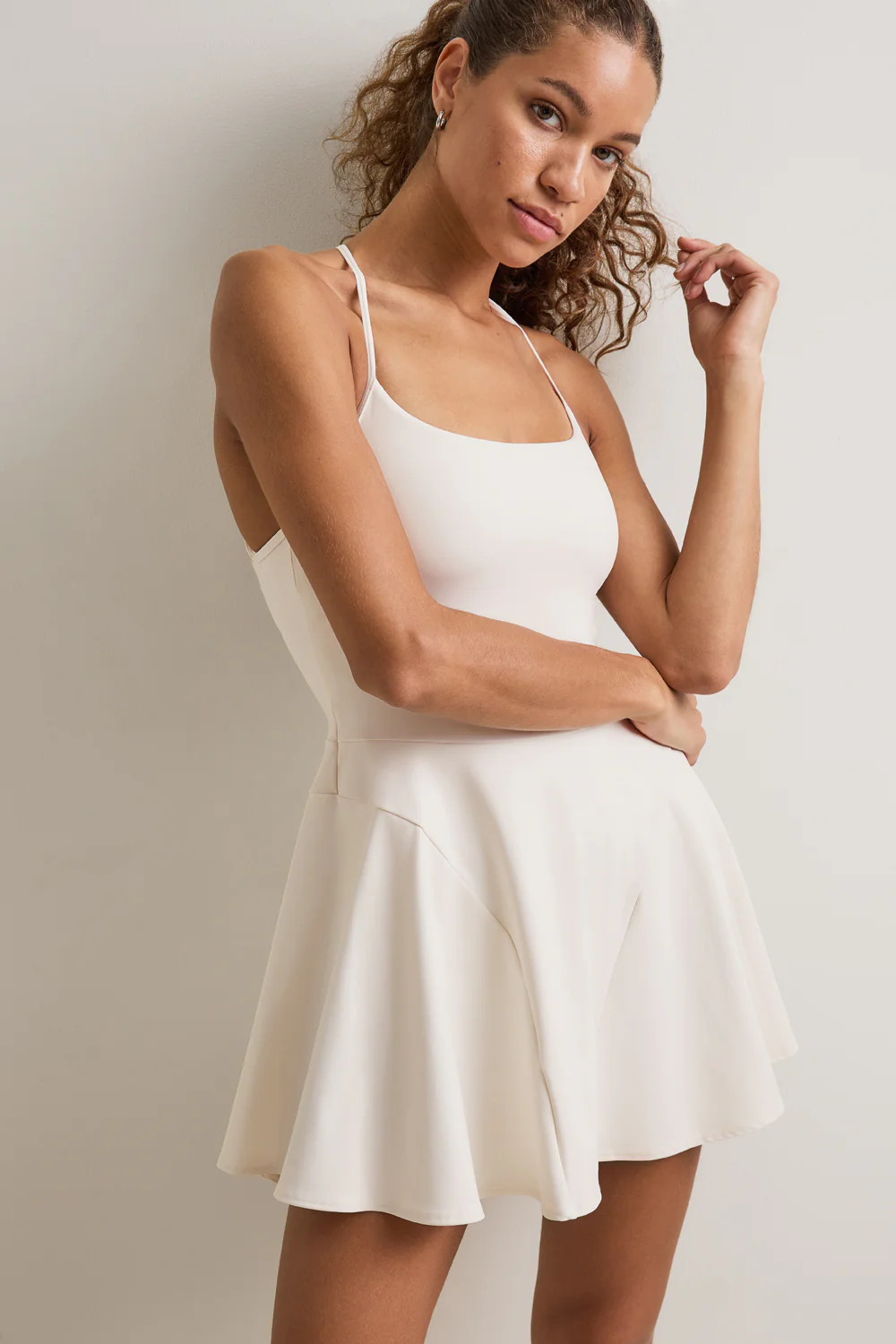 DayFlex Strappy Back Active Dress - Ivory - Image 4
