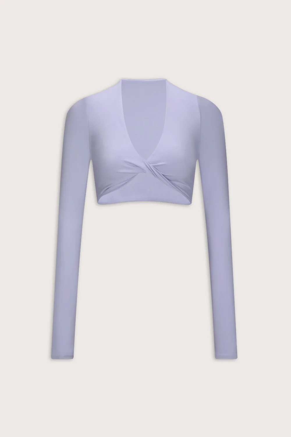 DayFlex Twist Front Long Sleeve Top - Lilac - Image 2