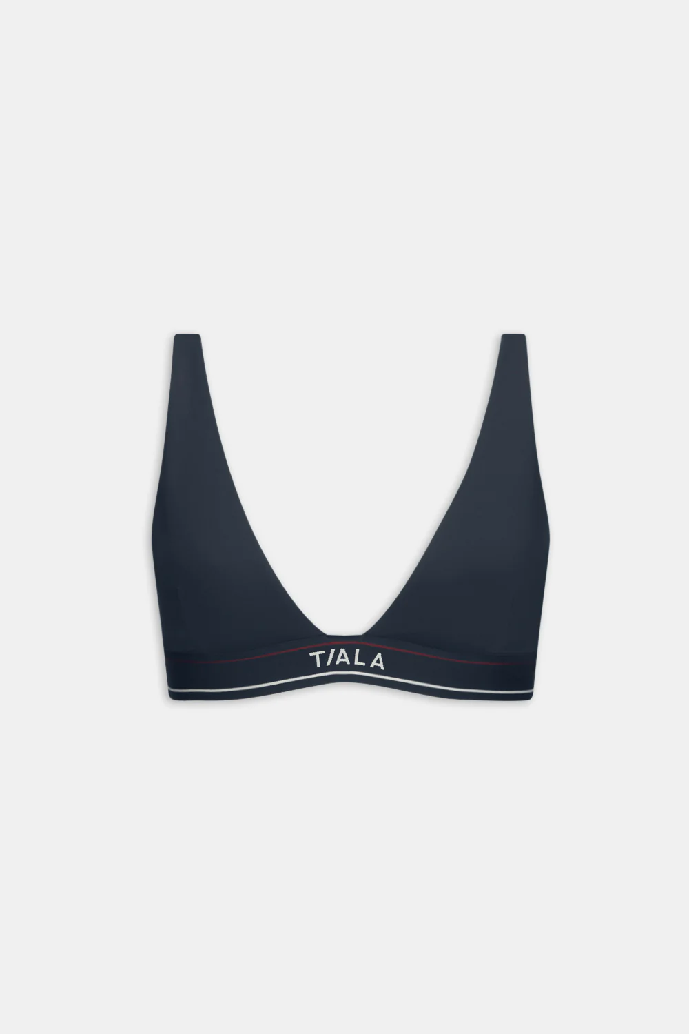 DayFlex V Neck Logo Band Sports Bra - Midnight Navy - Image 2