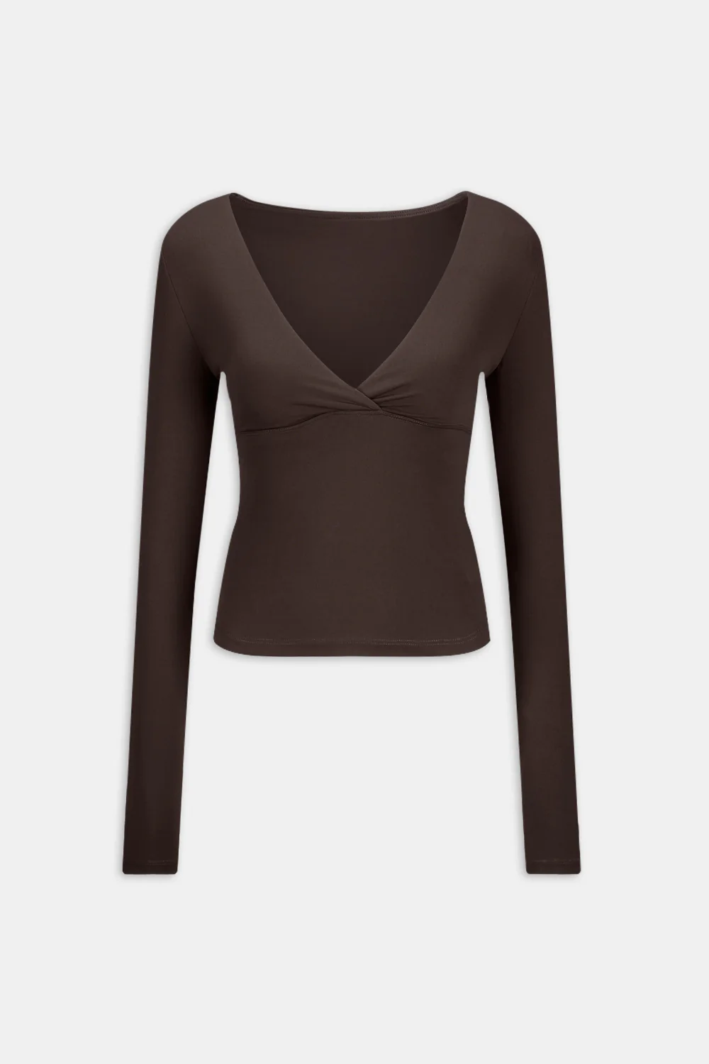 DayFlex V Neck Top - Americano - Image 2