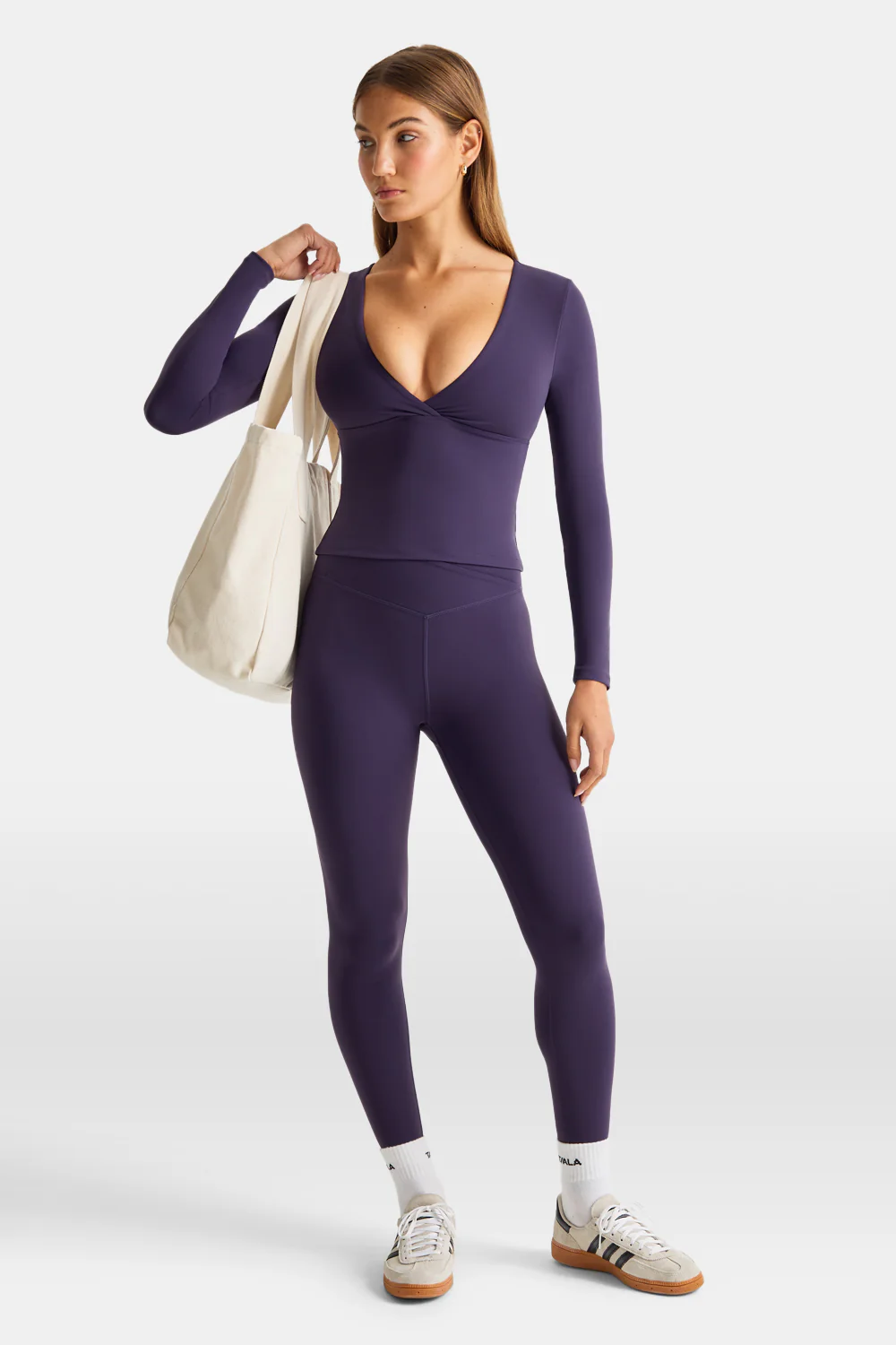 DayFlex V Neck Top - Purple Dusk - Image 3