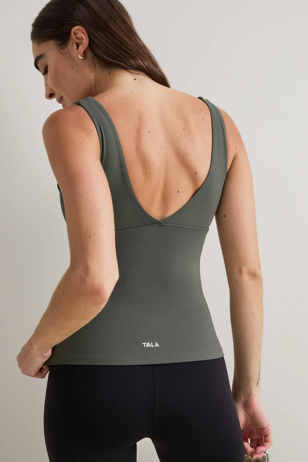 DayFlex V Neck Vest - Dark Olive - Image 3