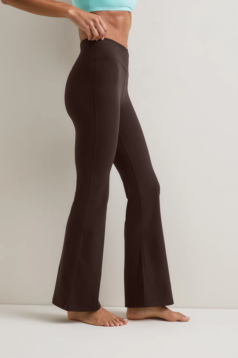 DayFlex Wrap Flared Yoga Pant - Americano - Image 4
