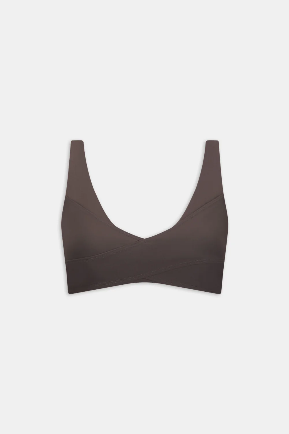 DayFlex Wrap Front Sports Bra - Mocha Brown - Image 2