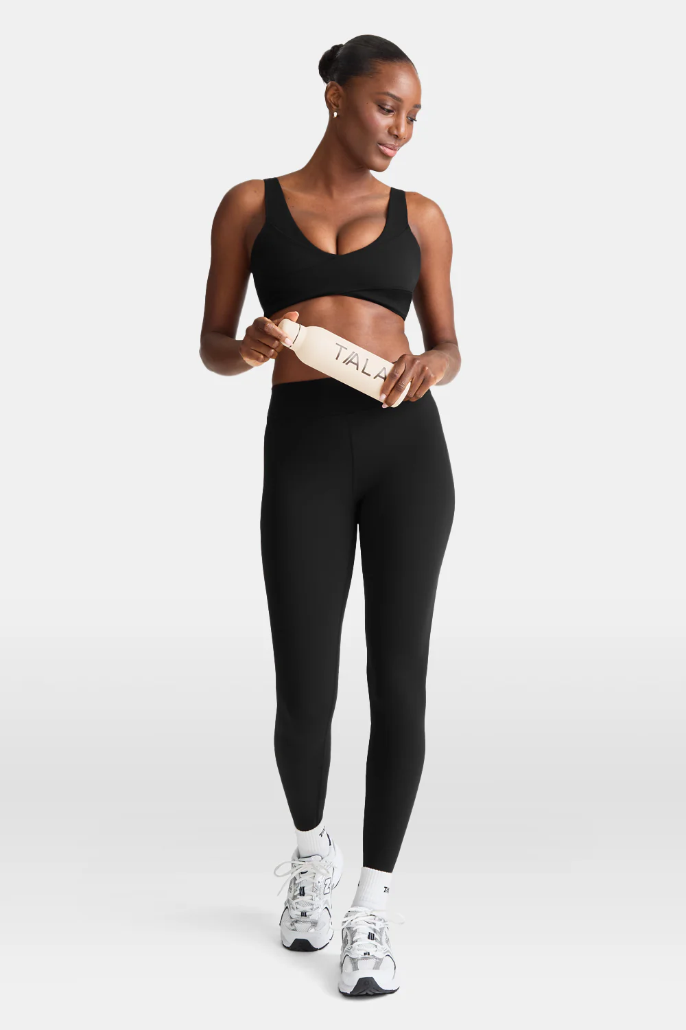 DayFlex Wrap Front Sports Bra - Shadow Black - Image 4