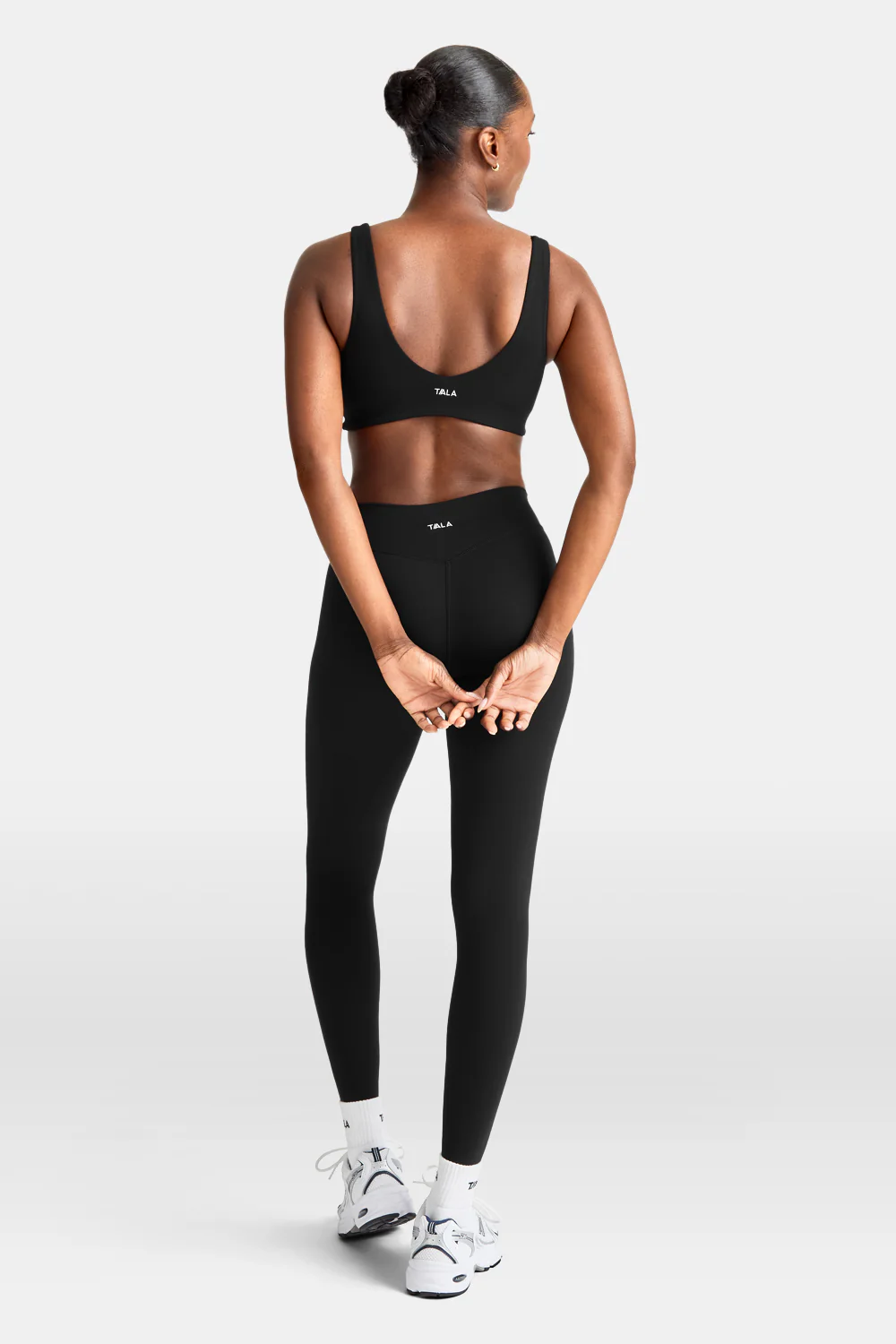 DayFlex Wrap Front Sports Bra - Shadow Black - Image 5