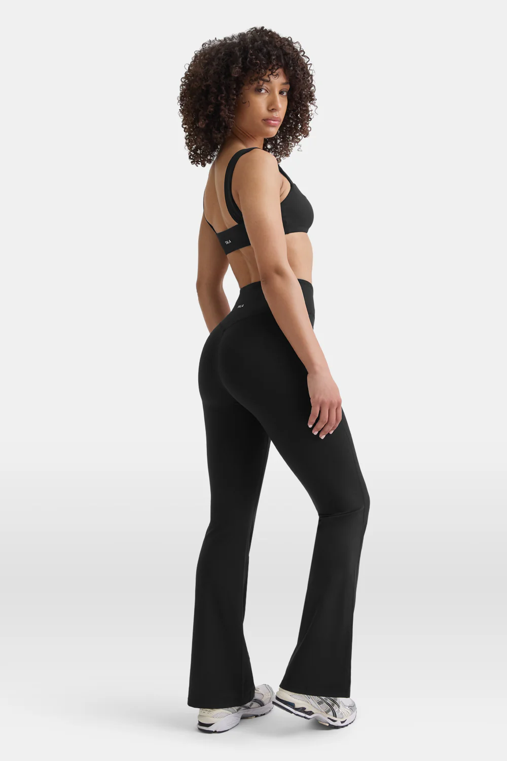 DayFlex Wrap Flared Yoga Pant No Front Seam - Shadow Black - Image 6