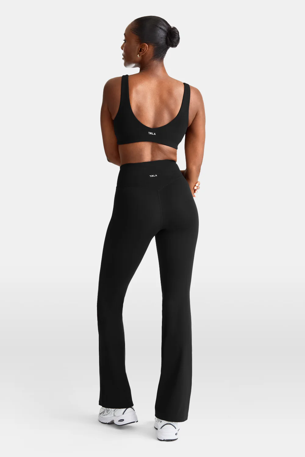 DayFlex Wrap Flared Yoga Pant - Shadow Black - Image 7