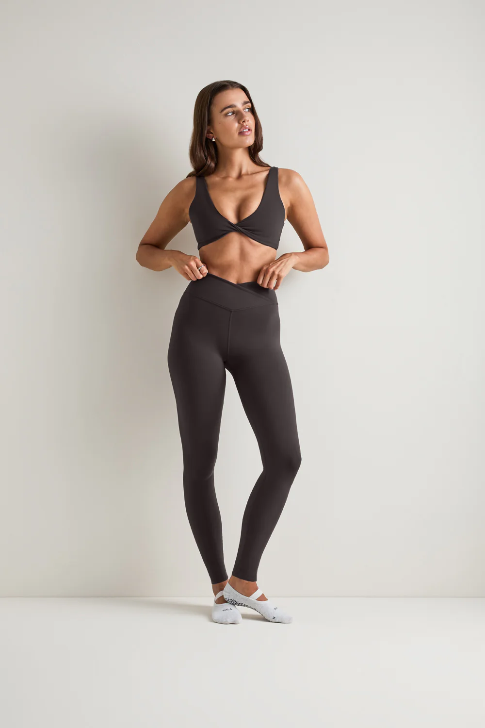 DayFlex Wrap High Waisted Legging - Cool Espresso - Image 4