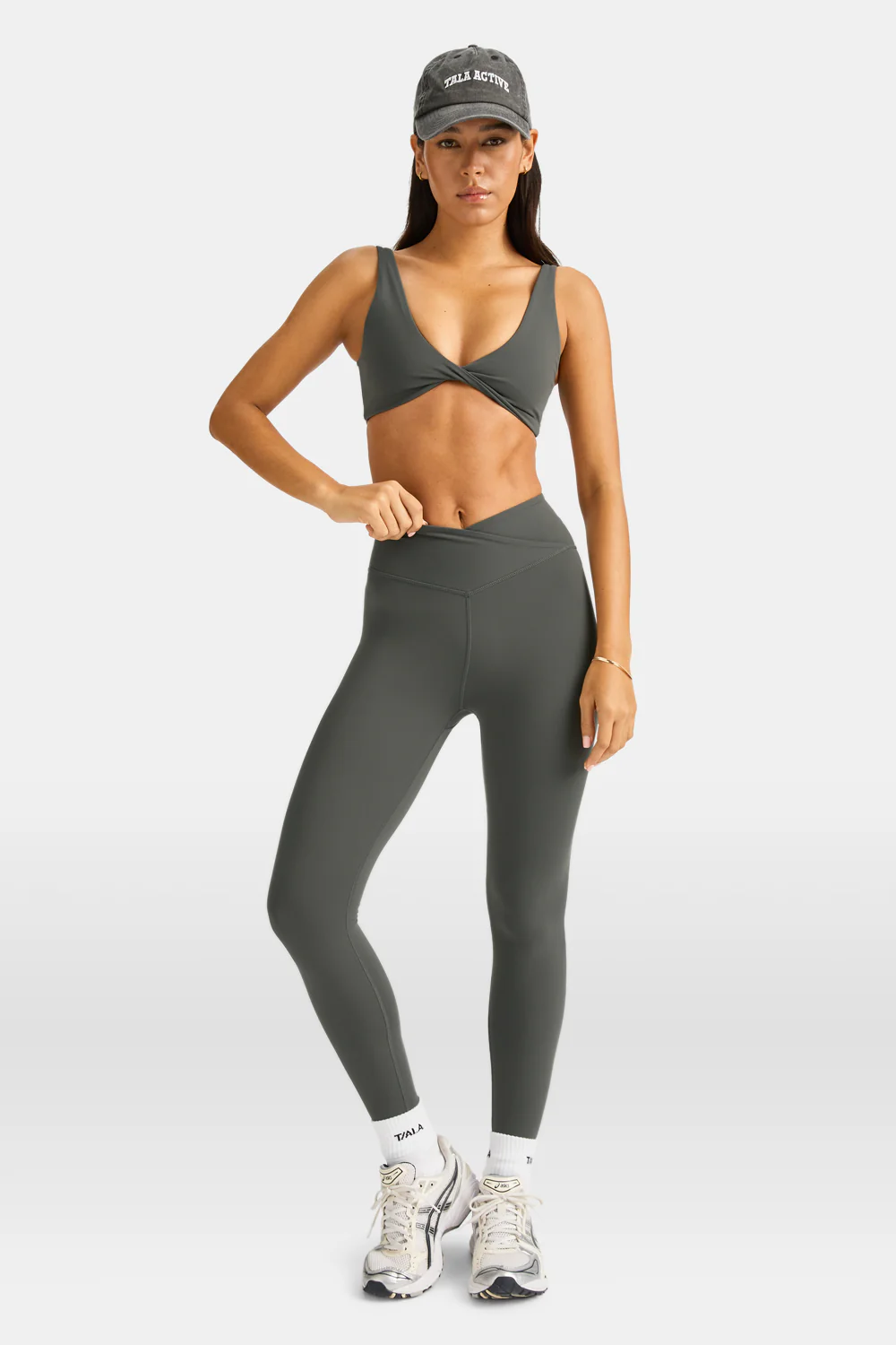DayFlex Wrap High Waisted Legging - Dark Olive - Image 6