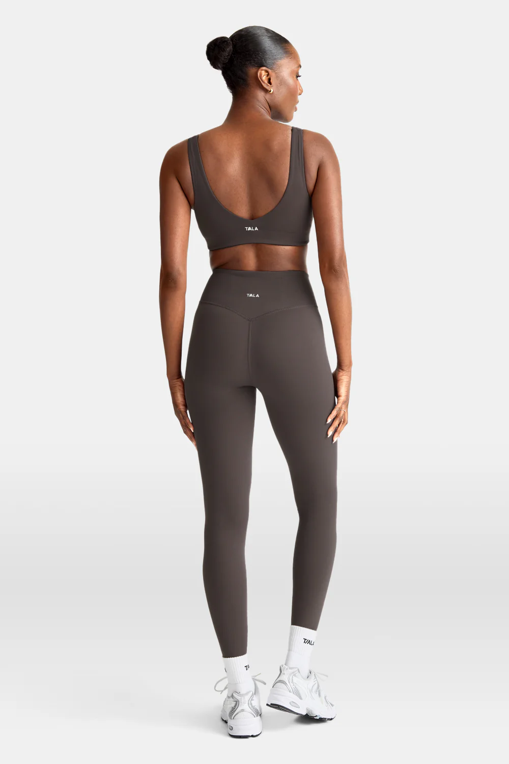 DayFlex Wrap High Waisted Legging - Mocha Brown - Image 3