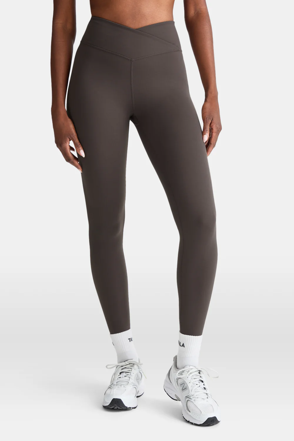 DayFlex Wrap High Waisted Legging - Mocha Brown - Image 4