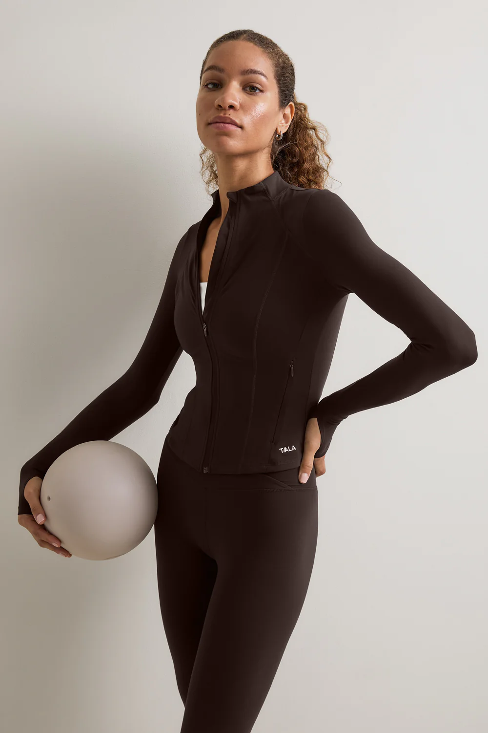 DayFlex Zip Through Sports Jacket - Americano - Image 5