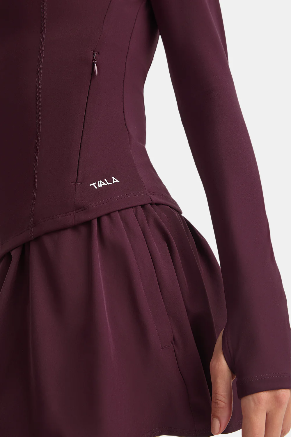 DayFlex Zip Through Sports Jacket - Fig - Image 3
