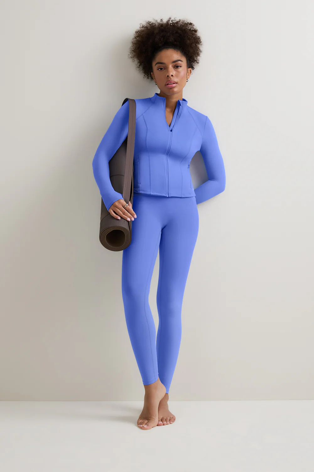 DayFlex Zip Through Sports Jacket - Iris Blue - Image 3