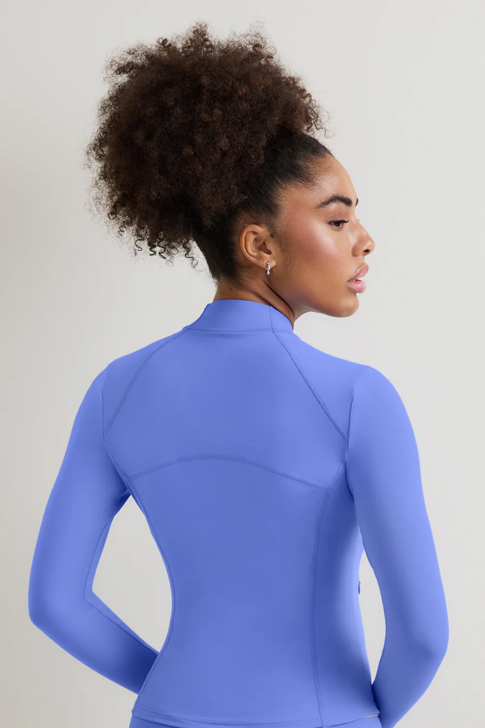 DayFlex Zip Through Sports Jacket - Iris Blue - Image 4