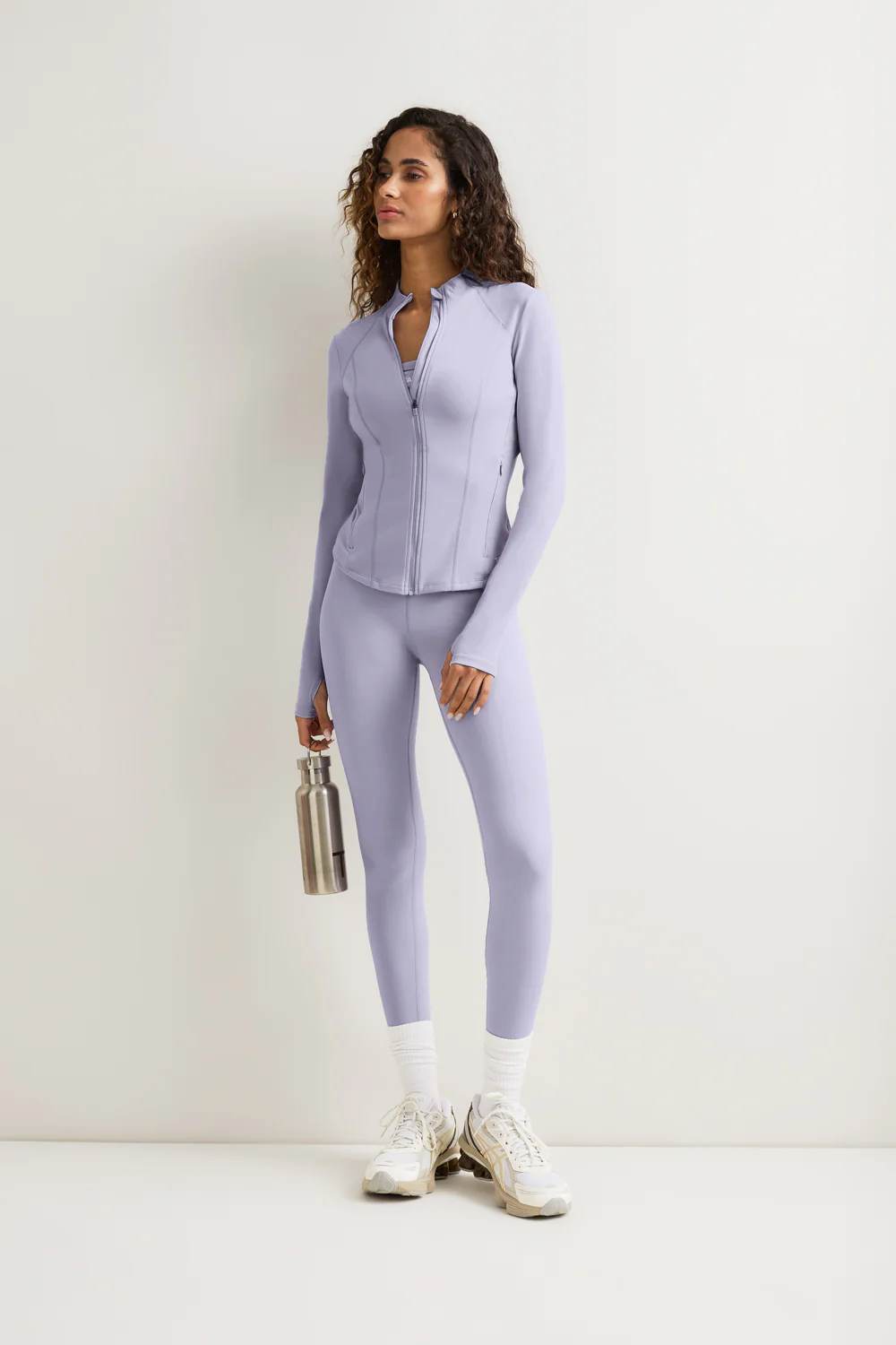DayFlex Zip Through Sports Jacket - Lilac - Image 3