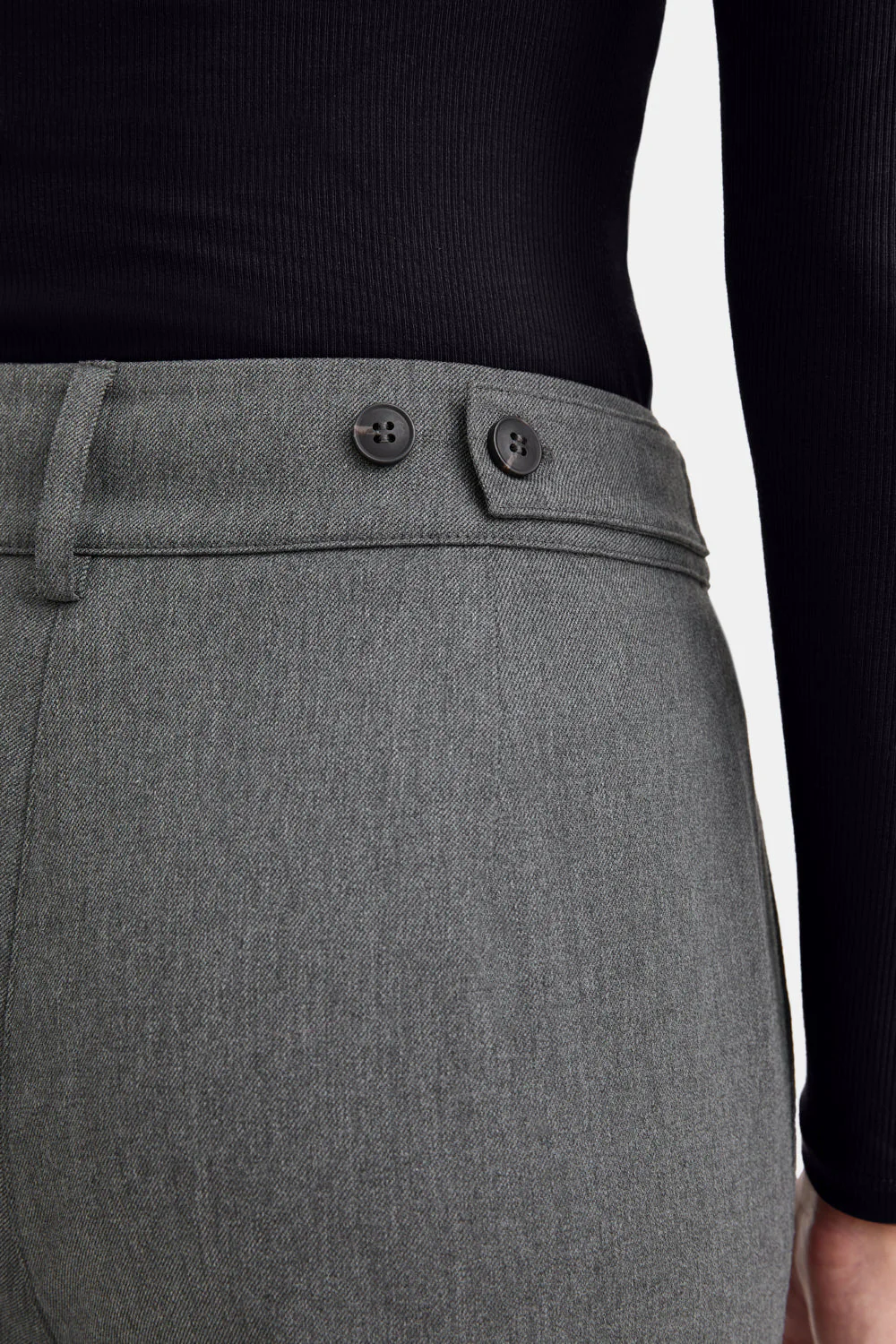 Everyday Tailoring Adjustable Multiway Cargo Trousers - Charcoal Grey Marl - Image 3