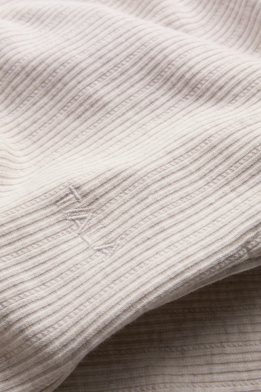 Mid-Rise Wide Led Pyjama Bottoms - Oat Marl - Image 3