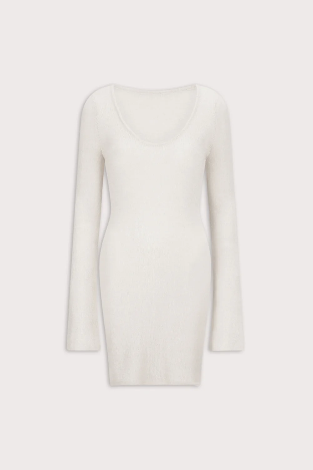 Multiway Beach Knit Mini Dress - Ivory - Image 2