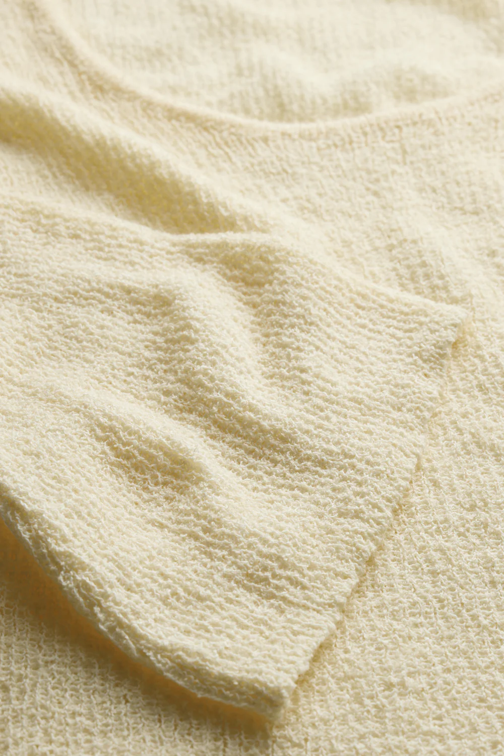 Multiway Long Sleeve Beach Knit Top - Lemon Yellow - Image 5