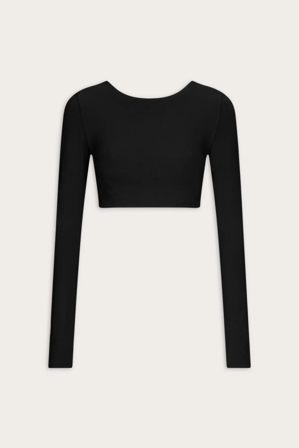 Multiway Long Sleeve Tie Top - Shadow Black - Image 2