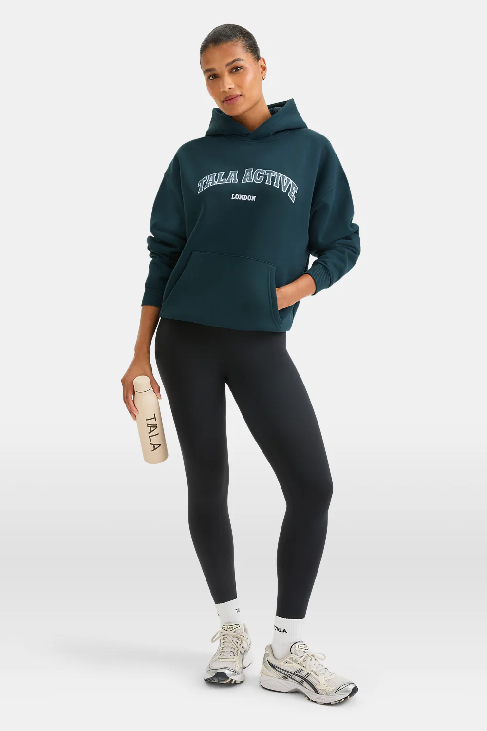 TALA Active Applique Hoodie - Teal - Image 3
