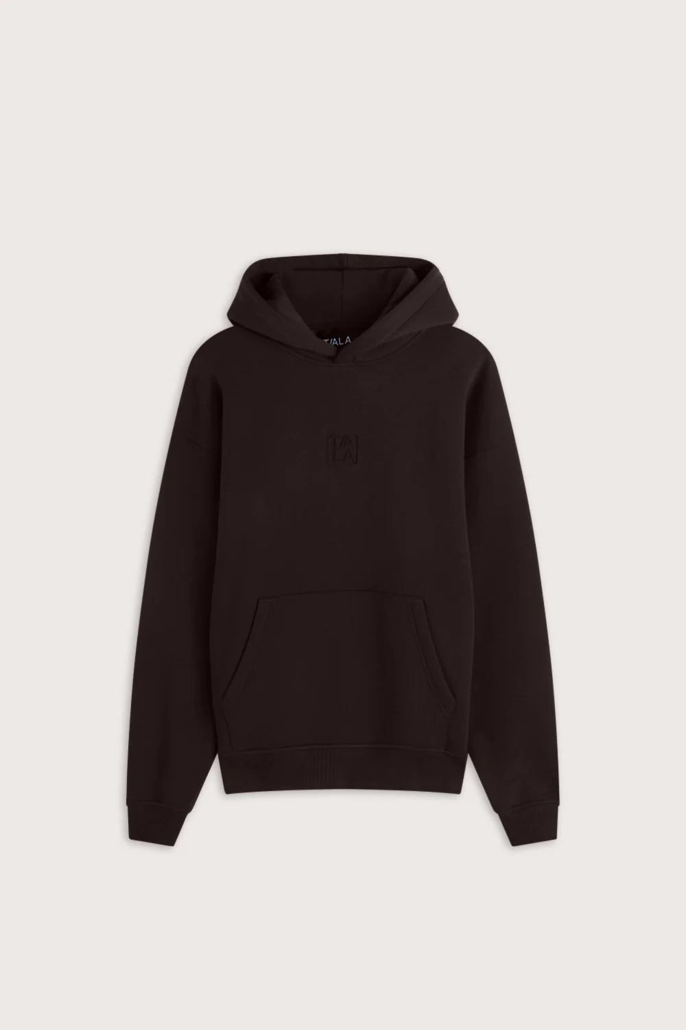 Oversized Embossed Logo Hoodie - Americano - Image 2