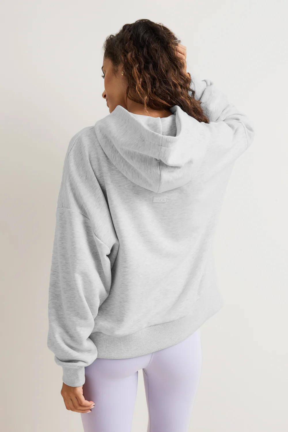 Peached Girlfriend Hoodie - Grey Marl - Image 4