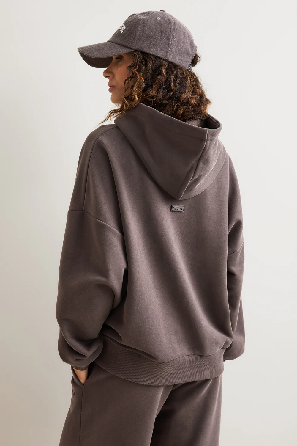 Peached Girlfriend Hoodie - Mocha Brown - Image 4