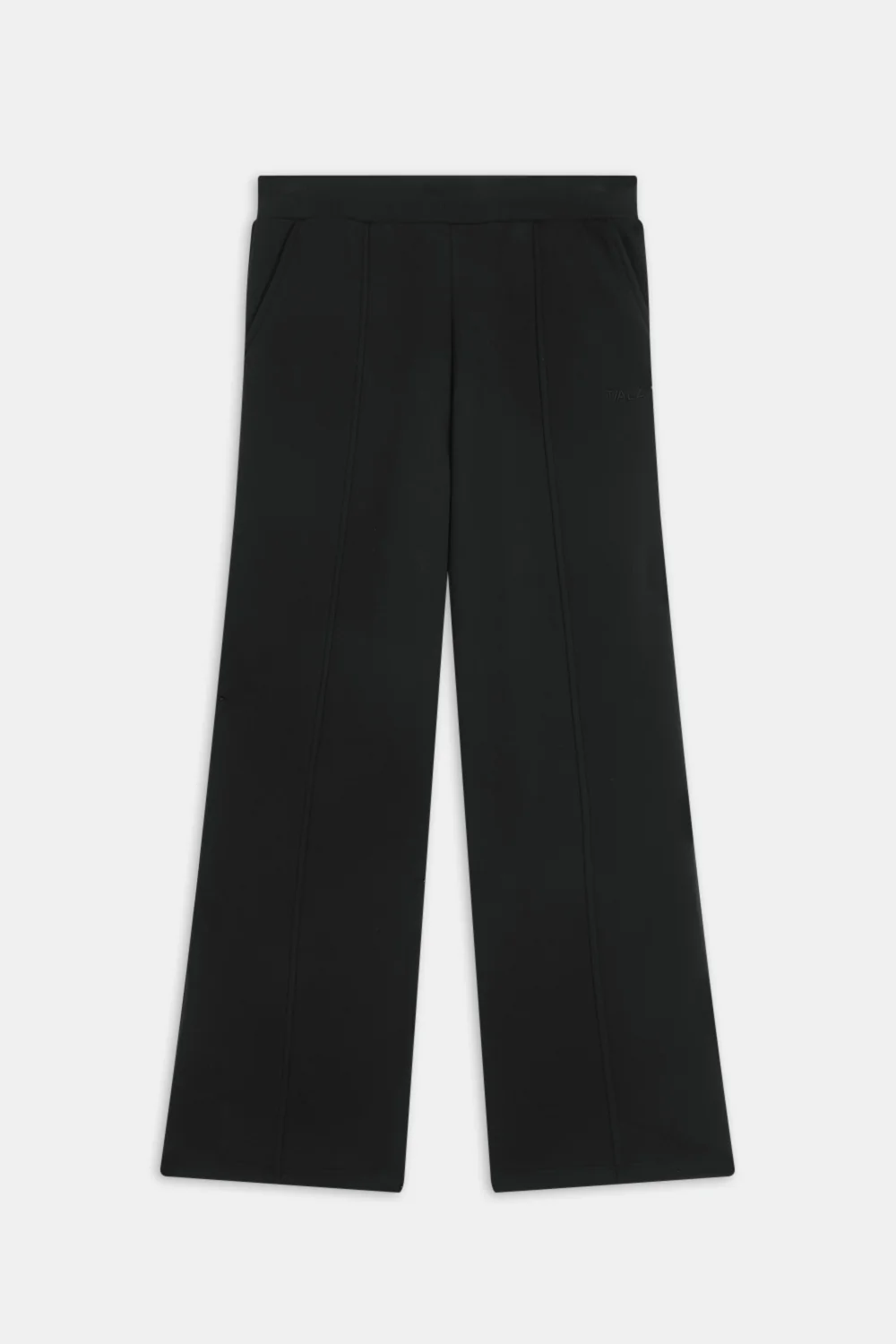 Pintuck Wide Leg Jogger - Black - Image 2