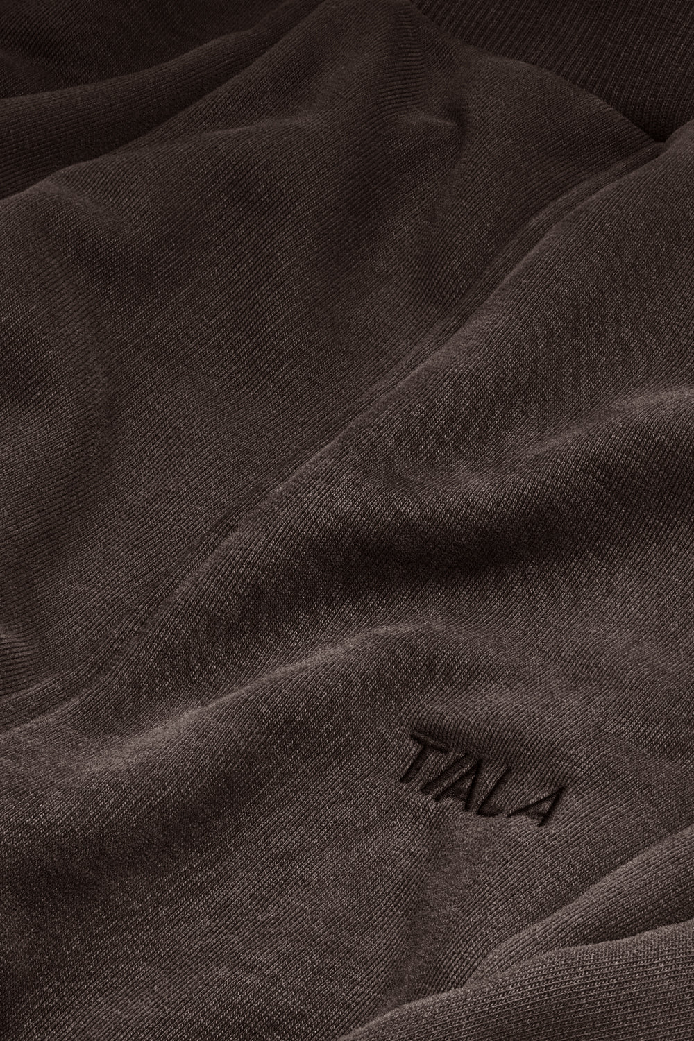 Pintuck Wide Leg Jogger - Mocha Brown - Image 7