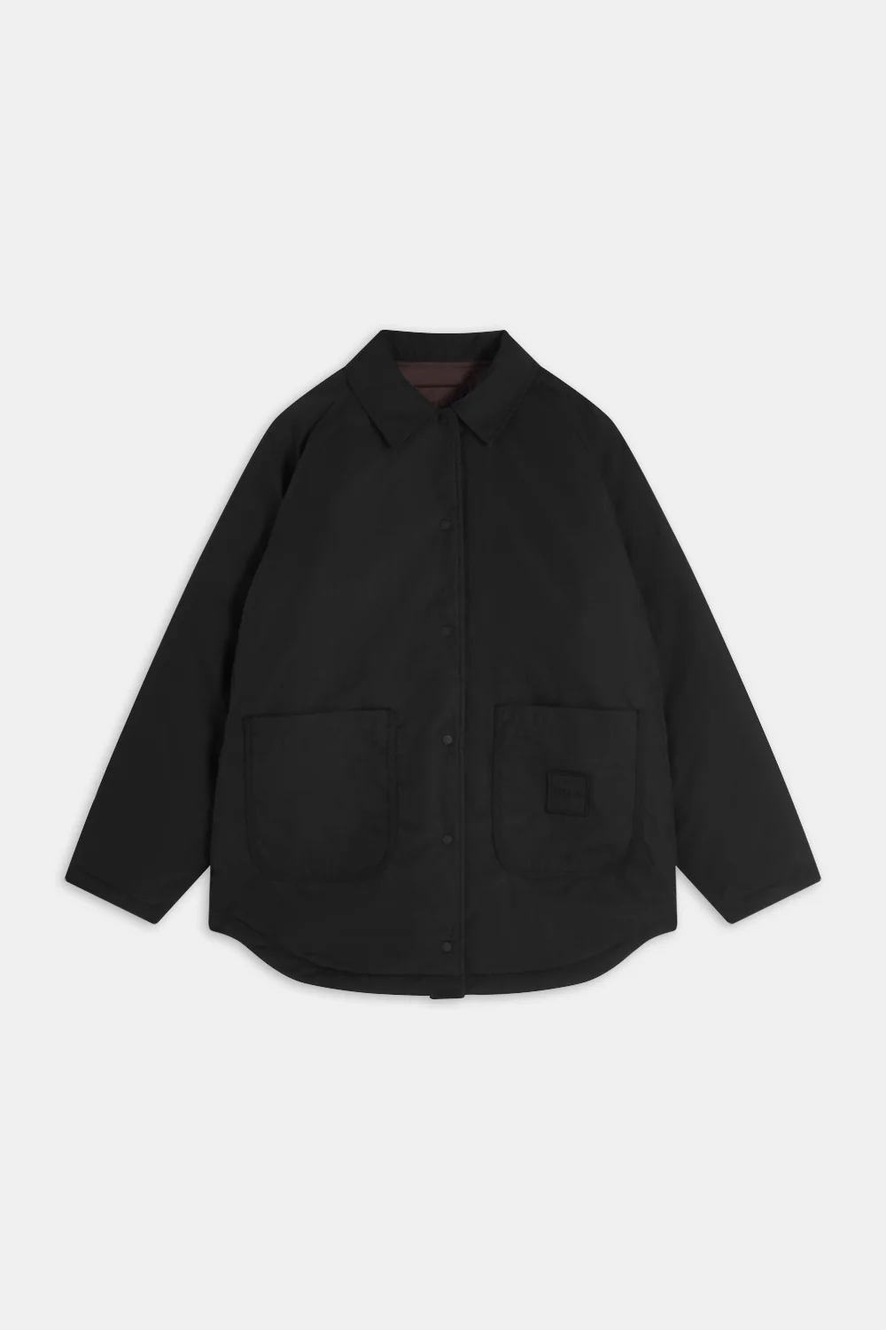 Quilted Reversible Barn Jacket - Americano / Black - Image 9
