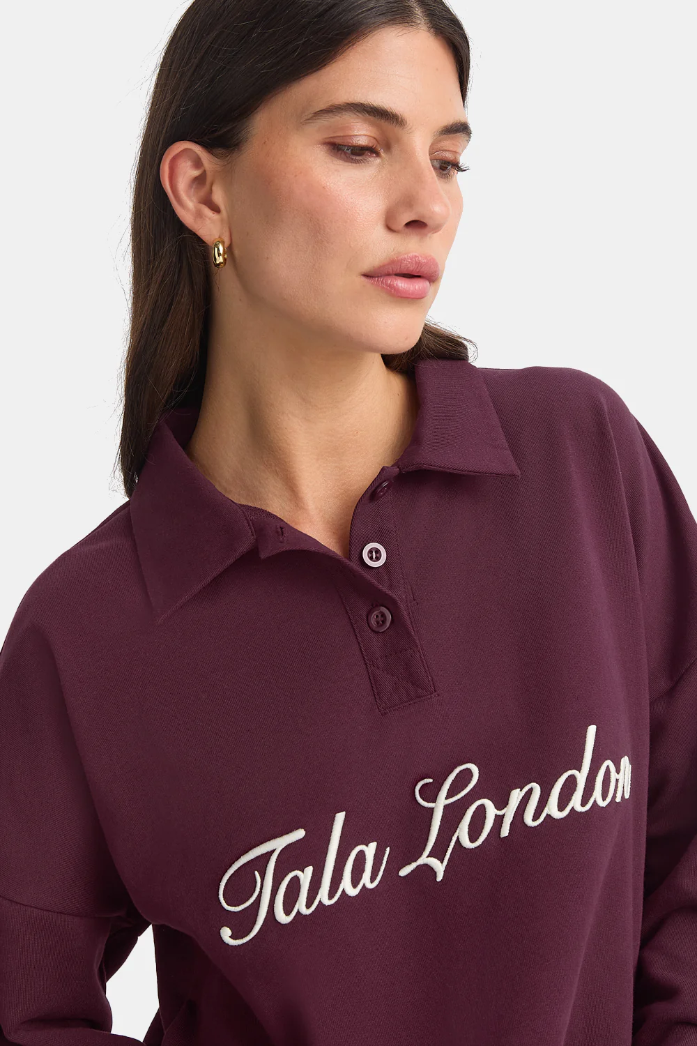 Rugby Polo Sweatshirt - Fig - Image 5