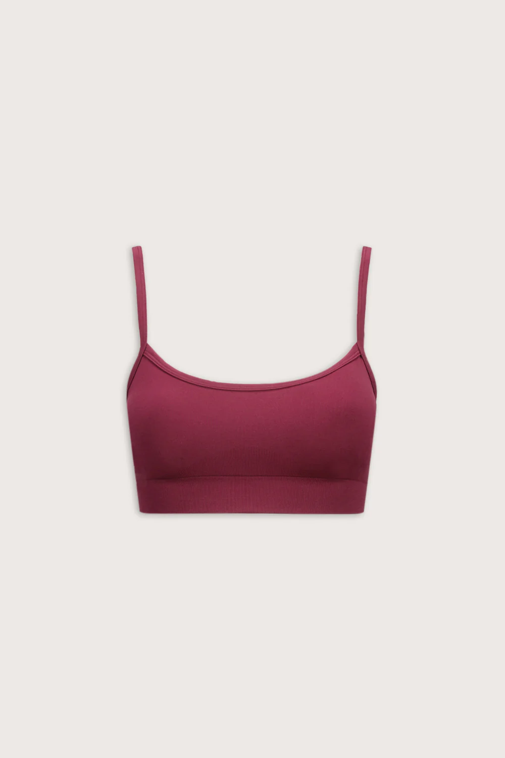Sculpt Seamless Bandeau Sports Bra - Cherry Red - Image 2