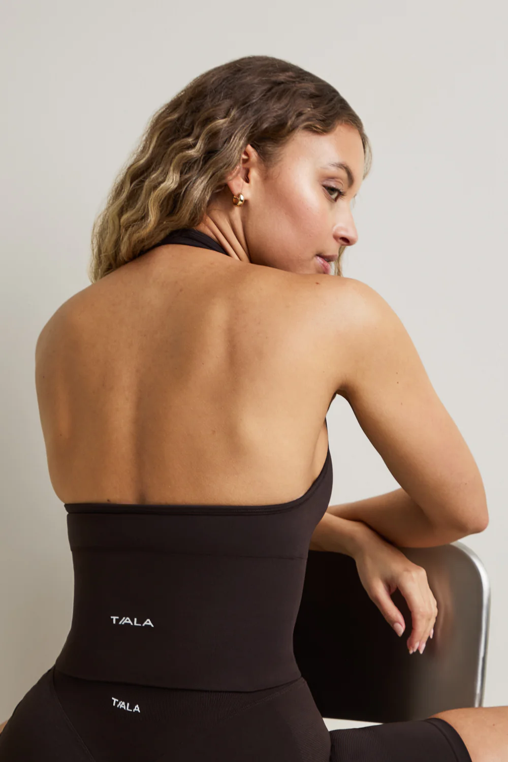 Sculpt Seamless Halter Tank - Americano - Image 4