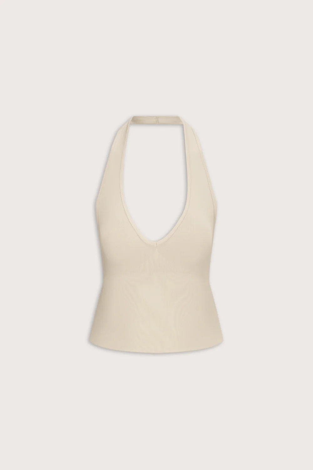 Sculpt Seamless Halter Tank - Chai - Image 2