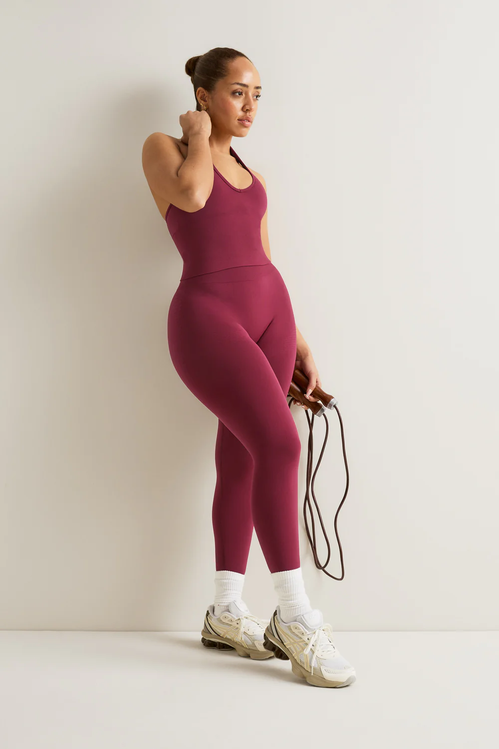 Sculpt Seamless Halter Tank - Cherry Red - Image 4